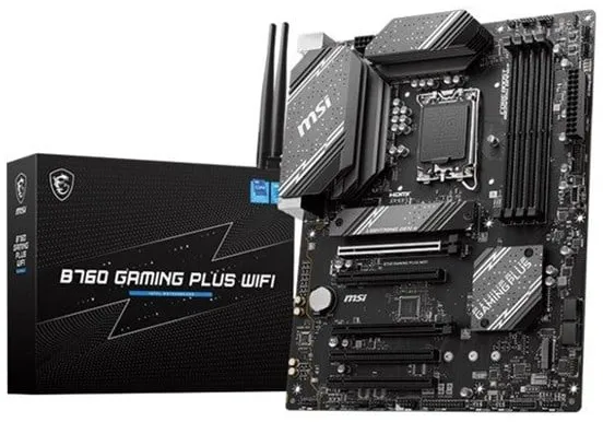 MSI B760 GAMING PLUS WIFI Bundkort - Intel B760 - Intel LGA1700 socket - DDR5 RAM - ATX